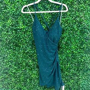 Speechless Mini Dress Green elegant size 9